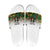 Custom Guyana Football Slide Sandals Spirit of the Jaguar - White - Wonder Print Shop