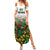 Custom Guyana Football Summer Maxi Dress Spirit of the Jaguar - White - Wonder Print Shop