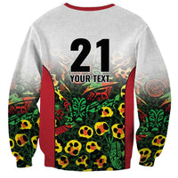 Custom Guyana Football Sweatshirt Spirit of the Jaguar - White - Wonder Print Shop
