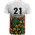 Custom Guyana Football T Shirt Spirit of the Jaguar - White - Wonder Print Shop