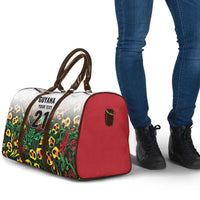 Custom Guyana Football Travel Bag Spirit of the Jaguar - White - Wonder Print Shop