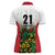 Custom Guyana Football Women Polo Shirt Spirit of the Jaguar - White - Wonder Print Shop