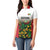 Custom Guyana Football Women Polo Shirt Spirit of the Jaguar - White - Wonder Print Shop