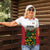 Custom Guyana Football Women Polo Shirt Spirit of the Jaguar - White - Wonder Print Shop