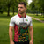 Custom Guyana Football Zipper Polo Shirt Spirit of the Jaguar - White - Wonder Print Shop