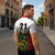 Custom Guyana Football Zipper Polo Shirt Spirit of the Jaguar - White - Wonder Print Shop