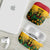 Custom Guyana Football AirPods Case Spirit of the Jaguar - Yellow - Wonder Print Shop