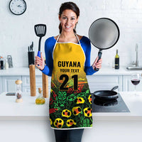 Custom Guyana Football Apron Spirit of the Jaguar - Yellow - Wonder Print Shop