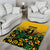 Custom Guyana Football Area Rug Spirit of the Jaguar - Yellow - Wonder Print Shop
