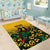 Custom Guyana Football Area Rug Spirit of the Jaguar - Yellow - Wonder Print Shop