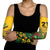 Custom Guyana Football Arm Sleeves Spirit of the Jaguar - Yellow - Wonder Print Shop