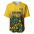 Custom Guyana Football Baseball Jersey Spirit of the Jaguar - Yellow - Wonder Print Shop
