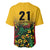 Custom Guyana Football Baseball Jersey Spirit of the Jaguar - Yellow - Wonder Print Shop