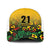 Custom Guyana Football Baseball Net Cap Spirit of the Jaguar - Yellow - Wonder Print Shop