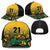 Custom Guyana Football Baseball Net Cap Spirit of the Jaguar - Yellow - Wonder Print Shop