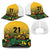 Custom Guyana Football Baseball Net Cap Spirit of the Jaguar - Yellow - Wonder Print Shop