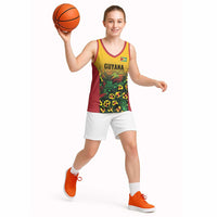 Custom Guyana Football Basketball Jersey Spirit of the Jaguar - Yellow - Wonder Print Shop