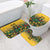 Custom Guyana Football Bathroom Set Spirit of the Jaguar - Yellow - Wonder Print Shop