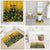 Custom Guyana Football Bathroom Set Spirit of the Jaguar - Yellow - Wonder Print Shop