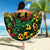 Custom Guyana Football Beach Blanket Spirit of the Jaguar - Yellow - Wonder Print Shop