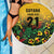 Custom Guyana Football Beach Blanket Spirit of the Jaguar - Yellow - Wonder Print Shop
