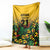 Custom Guyana Football Blanket Spirit of the Jaguar - Yellow - Wonder Print Shop