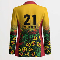 Custom Guyana Football Blazer Spirit of the Jaguar - Yellow - Wonder Print Shop