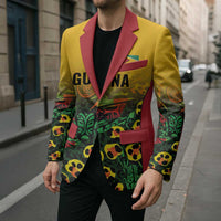 Custom Guyana Football Blazer Spirit of the Jaguar - Yellow - Wonder Print Shop