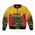 Custom Guyana Football Bomber Jacket Spirit of the Jaguar - Yellow - Wonder Print Shop
