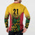 Custom Guyana Football Button Sweatshirt Spirit of the Jaguar - Yellow - Wonder Print Shop