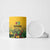 Custom Guyana Football Ceramic Mug Spirit of the Jaguar - Yellow - Wonder Print Shop