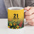 Custom Guyana Football Ceramic Mug Spirit of the Jaguar - Yellow - Wonder Print Shop