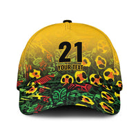 Custom Guyana Football Classic Cap Spirit of the Jaguar - Yellow - Wonder Print Shop