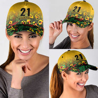 Custom Guyana Football Classic Cap Spirit of the Jaguar - Yellow - Wonder Print Shop