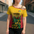 Custom Guyana Football Cross Shoulder Shirt Spirit of the Jaguar - Yellow - Wonder Print Shop