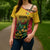Custom Guyana Football Cross Shoulder Shirt Spirit of the Jaguar - Yellow - Wonder Print Shop