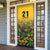 Custom Guyana Football Door Cover Spirit of the Jaguar - Yellow - Wonder Print Shop