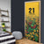 Custom Guyana Football Door Cover Spirit of the Jaguar - Yellow - Wonder Print Shop