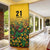 Custom Guyana Football Door Cover Spirit of the Jaguar - Yellow - Wonder Print Shop