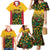 Custom Guyana Football Family Matching Mermaid Dress and Hawaiian Shirt Spirit of the Jaguar - Yellow - Wonder Print Shop