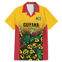 Custom Guyana Football Family Matching Mermaid Dress and Hawaiian Shirt Spirit of the Jaguar - Yellow - Wonder Print Shop