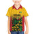 Custom Guyana Football Family Matching Mermaid Dress and Hawaiian Shirt Spirit of the Jaguar - Yellow - Wonder Print Shop