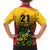Custom Guyana Football Family Matching Summer Maxi Dress and Hawaiian Shirt Spirit of the Jaguar - Yellow - Wonder Print Shop