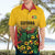 Custom Guyana Football Hawaiian Shirt Spirit of the Jaguar - Yellow - Wonder Print Shop