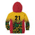 Custom Guyana Football Kid Hoodie Spirit of the Jaguar - Yellow - Wonder Print Shop