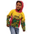 Custom Guyana Football Kid Hoodie Spirit of the Jaguar - Yellow - Wonder Print Shop
