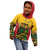 Custom Guyana Football Kid Hoodie Spirit of the Jaguar - Yellow - Wonder Print Shop