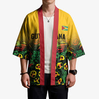 Custom Guyana Football Kimono Spirit of the Jaguar - Yellow - Wonder Print Shop