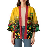 Custom Guyana Football Kimono Spirit of the Jaguar - Yellow - Wonder Print Shop