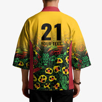 Custom Guyana Football Kimono Spirit of the Jaguar - Yellow - Wonder Print Shop